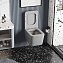Унитаз подвесной ABBER Rechteck AC1201MG безободковый, серый матовый - фото 4