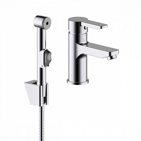 Смеситель с гигиеническим душем IDDIS Sena SENSB00i08 для раковины, хром