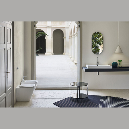 Чаша для унитаза приставной GSI Nubes 961011 белый