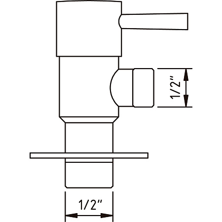 Шланговое подключение Clever Design 40011 с переключателем хром
