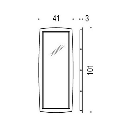 Зеркало Colombo Portofino B2018 71х71 хром