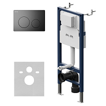 Инсталляция для унитаза AM.PM PrimeFit I012709.0138 с кнопкой смыва PrimeFit L черный матовый