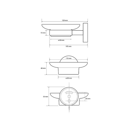 Мыльница Bemeta Coral 158108042 медное золото глянец