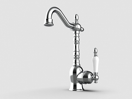 Смеситель GPD Retro MTL180 для раковины, хром