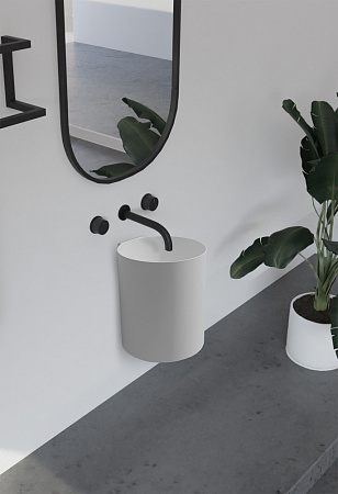 Раковина подвесная ABBER Stein AS2624 белый матовый