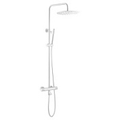 Душевая стойка Boheme Uno 468-T-MW для ванны, белый матовый