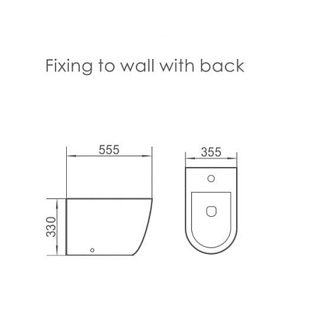 Биде подвесное Boheme Bianca 962/2 черный