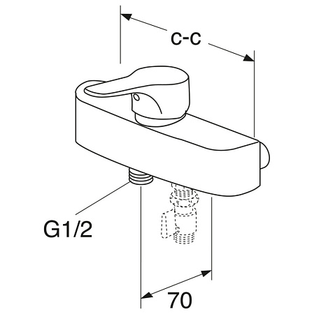Смеситель Gustavsberg Nautic GB41214004 для душа, хром