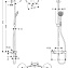 Душевая стойка Hansgrohe Croma 220 Showerpipe 27185000 хром - фото 2