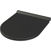 Крышка-сиденье для унитаза Boheme Bianca 966-B микролифт, черный матовый