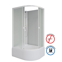 Душевая кабина Niagara Promo P100/80/40L/MT/BK 100x80x195 L стекло матовое/профиль белый