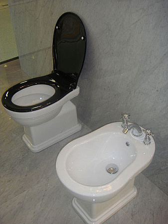Чаша для унитаза приставного GSI Classic 871111 горизонтальный выпуск