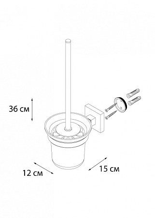 Ершик Fixsen Metra FX-11113 хром