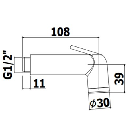 Гигиенический душ Paffoni Minorca ZDUP099CRAG хром