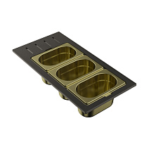 Контейнер Omoikiri DC-02-3-LG светлое золото Контейнер Omoikiri DC-02-3-LG светлое золото