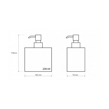 Дозатор для жидкого мыла Bemeta Plaza 118109042