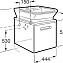 Мебель для ванной Roca Gap ZRU9302743 45 фиолетовая - фото 3