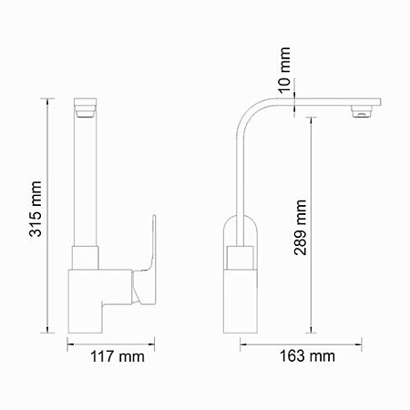 Смеситель WasserKRAFT Dinkel 5807 для кухонной мойки