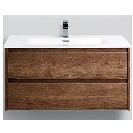 Тумба с раковиной BelBagno Kraft KRAFT-1000-2C-SO-RT 100 rovere tabacco