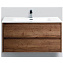 Тумба с раковиной BelBagno Kraft KRAFT-1000-2C-SO-RT 100 rovere tabacco - фото 1
