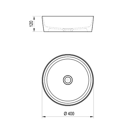Раковина Ravak UNI 400 SLIM XJX01140002