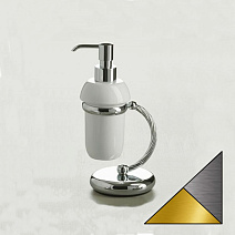 Дозатор для жидкого мыла Stil Haus Giunone G720(02) хром/золото