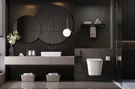 Унитаз подвесной ABBER Rechteck AC1202P с импульсным смывом, белый