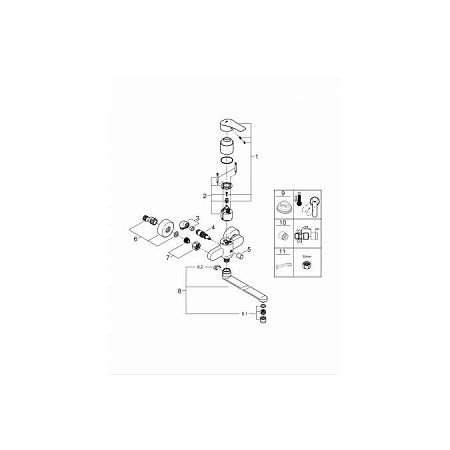 Смеситель Grohe Eurosmart 23992003 для ванны 