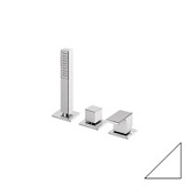 Смеситель Cezares Porta PORTA-BVDM3-BIO на борт ванны, белый матовый