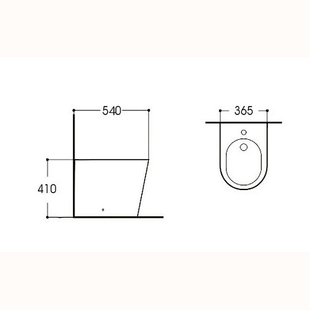 Биде напольное Aquatek Вега AQ1058-00 белый
