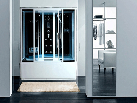 Душевой бокс Timo Standart T-1140 140x88x220 тонированное стекло/хром