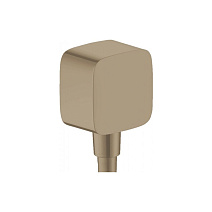 Шланговое подключение Hansgrohe Fixfit 26457140 шлифованная бронза