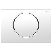 Кнопка смыва Geberit Sigma 10 115.758.JT.5 белый матовый/хром гланцевый Кнопка смыва Geberit Sigma 10 115.758.JT.5 белый матовый/хром гланцевый