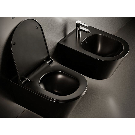 Биде подвесное Boheme Avva 974-B черный матовый