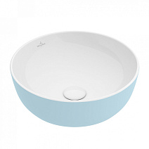Раковина Villeroy & Boch Artis 417943BCW0 43х43 см, Fog нежно голубой Раковина Villeroy & Boch Artis 417943BCW0 43х43 см, Fog нежно голубой