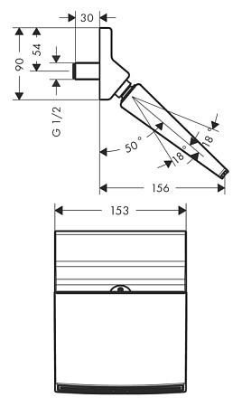 Верхний душ Hansgrohe Raindance 26443000 хром