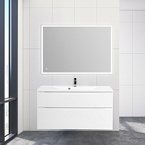 Мебель для ванной BelBagno Marino MARINO-H60-1100-2C-SO-BL-P 110 bianco lucido
