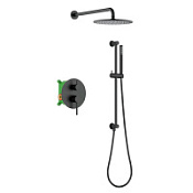 Душевой комплект Timo Saona SX-2309/03SM черный матовый