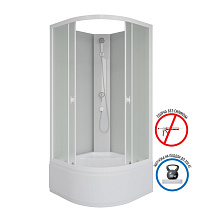 Душевая кабина Niagara Promo P90/40/MT/BK 90x90x195 L/R стекло матовое/профиль белый