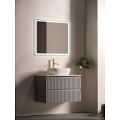 Мебель для ванной со столешницей Sancos Snob R 80 SNR80SM+TT80A2X Doha Soft/Kreman