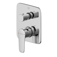 Смеситель Bravat Source PB8173218CP-2-ENG для ванны с душем (внешняя часть), хром