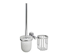 Держатель освежителя и ершика WasserKRAFT Oder K-3035 хром/белый