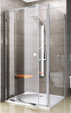 Душевой уголок Ravak Pivot PDOP2-110 + PPS-90 профиль сатин