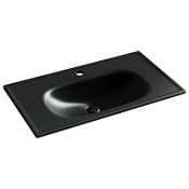 Раковина накладная Ceramicanova Sabo CN13002MB 80x46x13 черный матовый