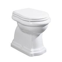 Унитаз приставной Kerasan Retro 101101 горизонтальный выпуск, фурнитура бронза