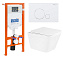 Комплект 3 в 1 BelBagno Due BB3103CHR/SC/BB002-80/BB014-SR-BIANCO белый/белый