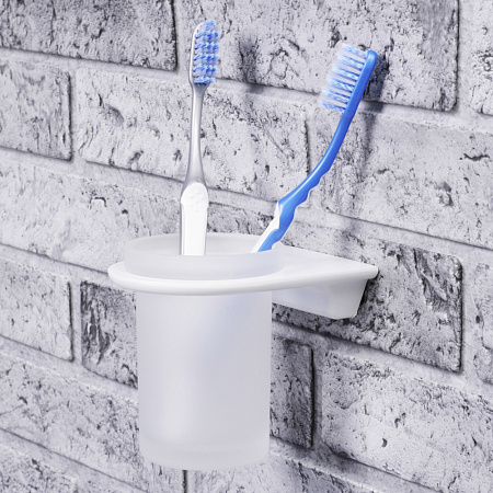 Стакан WasserKRAFT Kammel K-8328WHITE белый/матовое стекло