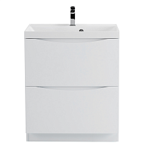 Тумба с раковиной BelBagno Marino MARINO-700-2C-PIA-BL-P 70 bianco lucido Тумба с раковиной BelBagno Marino MARINO-700-2C-PIA-BL-P 70 bianco lucido