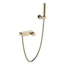 Смеситель Boheme Stick 123-MG для ванны, ручка Diamond, золото матовое