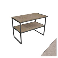 Тумба Scarabeo Frame 2.0 1846NROP96 90 R под раковину, matt black/alpaca